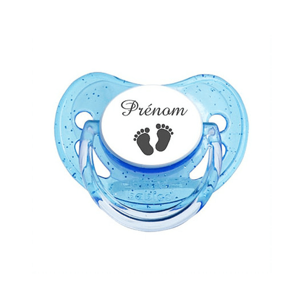 Tetine bebe avec prénom petits pieds 1 Tetine bebe avec prénom petits pieds