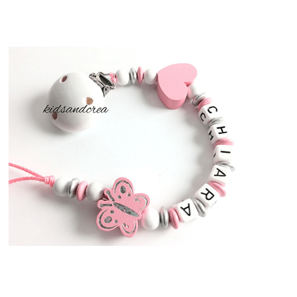 Attache-tétine chiara papillon bebe 1 attache-tetine-bebe-papillon-rose