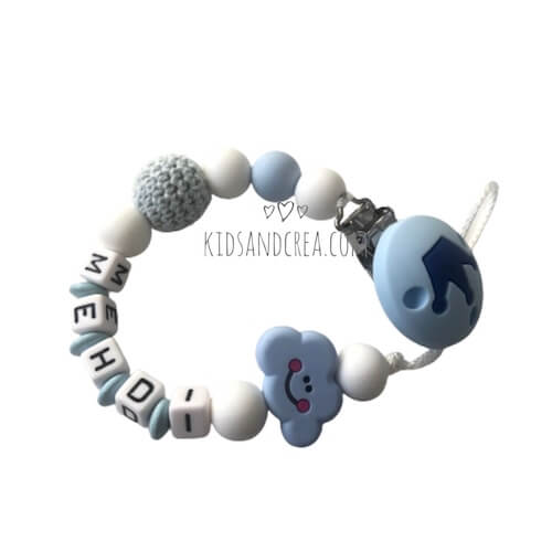 Attache tétine silicone