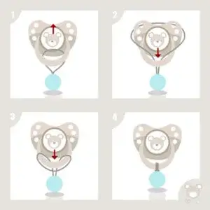 Attache tétine velours personnalisée 5 Tutoriel comment utiliser une attache tétine et attache sucette