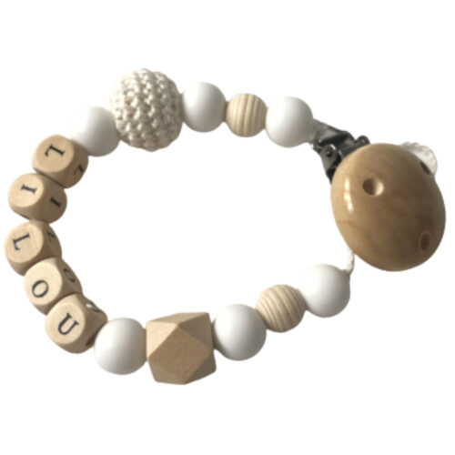 attache-sucette silicone, bois ou tissu Kids and Crea