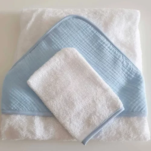 cape sortie de bain bebe personnalisee cadeau naissance garçon parfait bleu , idée de cadeau idéal et utile
