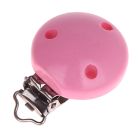 Clip-attache-tetine-bois-rose-Kids-and-Crea-35-mm