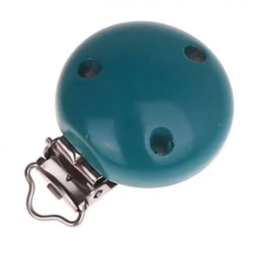 Clip bois 3 trous 35 mm — pétrole