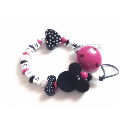 attache tetine disney personnalisée brillante Alicia