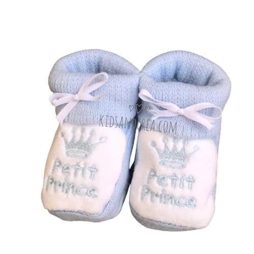 chaussons-bebe-tricotes petit prince