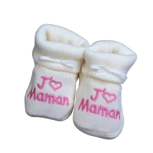 chuasson-bebe-tricot-maman rose