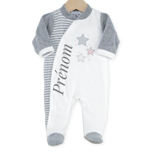 pyjama bébé personnalisé velours