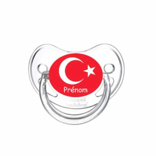 tétine personnalisée motif drapeau Turquie
